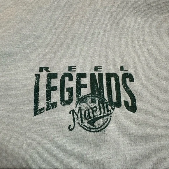 Reel Legends Men's Solid Short Sleeve T-Shirt w/Marlin Large - Picture 5 of 5